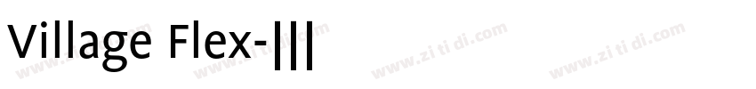 Village Flex字体转换